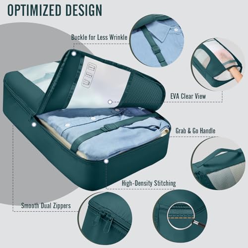 10 Set Packing Cubes for Travel Essentials (10 Count)