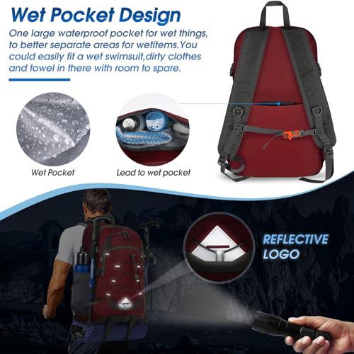 Hiking Backpack 40L Packable Lightweight Camping Daypack Men Women