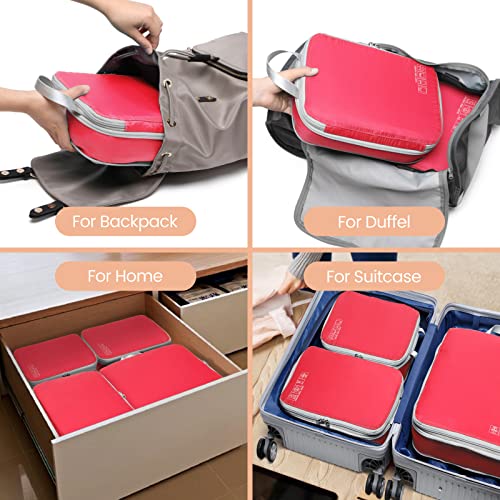 Compression Packing Cubes for Travel (4 Count)