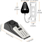 2 Packs Portable Door Stop Alarm & Door Lock, Upgraded Home Security Door Locker Devices Pocket Door Stopper Self Defensey Tools for Hotel Travel Home Apartment House