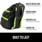 GORILLA GRIP Car Seat Travel Bag for Airplane Gate Check, Easy Carry Backpack Bags Cover Carseats, Infant Baby Carriers and Toddler Booster Seats for Airport, Child Air Travels Essential, Fluorescent