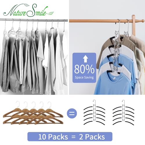 No Shoulder Bump Multiple Sweater Coat Clothes Hangers (2 Count)