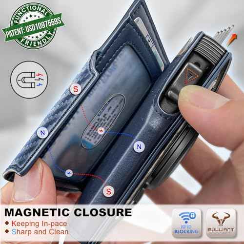 Men Airtag Leather Wallet Metal Case Money Clip