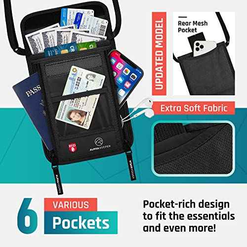 Neck Wallet Travel Pouch For Passport Holder And Documents