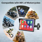 7 Inch Wireless Motorcycle Carplay GPS Navigation System with Apple Carplay and Android Auto Portable Screen with Dual Bluetooth