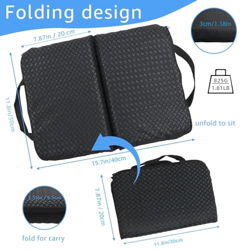 New Upgraded Portable Seat Cushion 15.7" x 11.8" Travel Seat Cushion