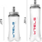 Soft Flasks Soft Running Water Flask Collapsible Soft Water Bottles Small BPA-Free for Sports Hiking Hydration Pack 500 ml/17oz，300 ml/10oz（300ml,red）