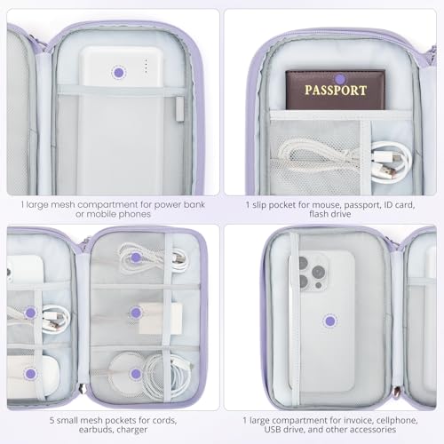 Tech Pouch Lightweight Electronics Organizer Travel Case