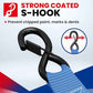 MOCA Heavy Duty Ratchet Straps Tie Down 4 Pack 1.6" x 8 ft (4 Count)