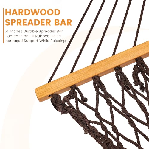 Lazy Daze Double Handwoven Rope Hammock for Outdoor Fits 12