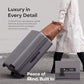 Checked Expandable Suitcase