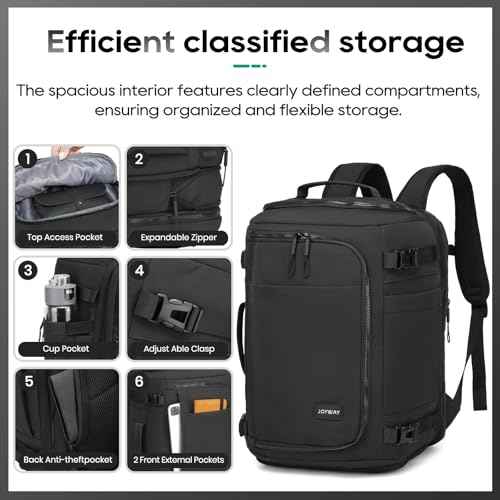 20 Inch Carry on Luggage with Aluminium Frame and Front Pocket