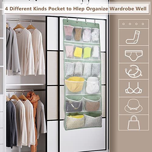 18 Pockets Over the Door Organizer with 4 Kind Pockets