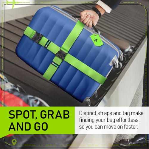 Travel Set Luggage Straps & Silicone Tags
