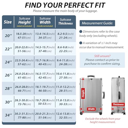Clear Luggage Cover