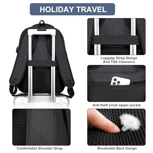 Black Backpack for School