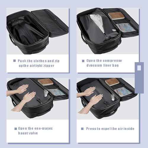 Vacuum sealed travel computer backpack