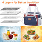 Medium Lunch Bag (White & Red & Blue / Medium(9L))