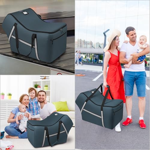 Infant Car Seat Travel Bag for Airplane Compatible with All Nuna Pipa Car Seat and Base