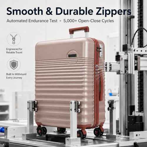 Carry On Luggage 22x14x9 Airline Approved Suitcase with Wheels