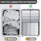 6/9/11 Set Compression Packing Cubes for Travel Essentials,Compressible Expandable Large Luggage Suitcase Organizer Bags for Clothing,Space Saver Bags with Over 1000 pcs of Mesh Holes(Gray) (6 Count)