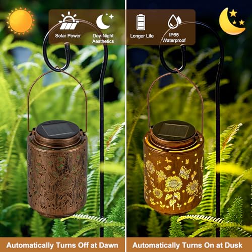 Sunflower Solar Lanterns (2 Count)