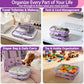 Clear Hard Shell Zipper Cases (6 Count)