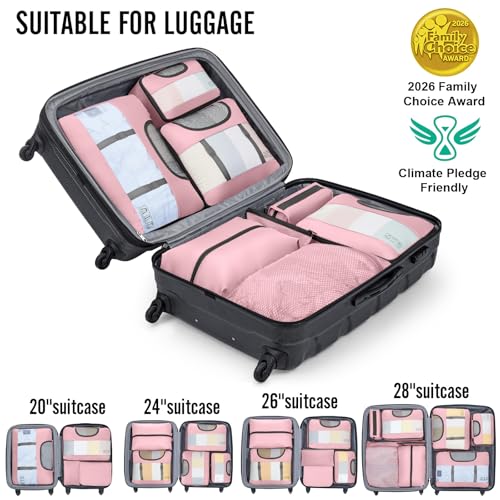 10 Set Packing Cubes for Travel Essentials (99 Count)