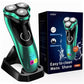 Electric Razor for Men Cordless Rotary Shaver Wet Dry with Trimmer