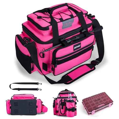 Fishing Tackle Bag with 2PCS 3600 Tackle Boxes