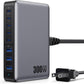 USB C Charger 300W USB C Charger Block, 8-Ports GaN IV Fast Charging Station Hub, Dual PD 100W Laptop Charger Adapter,for MacBook Pro/Air/iPad/iPhone16/15/14/Apple Watch/DELL/Samsung for Home Office