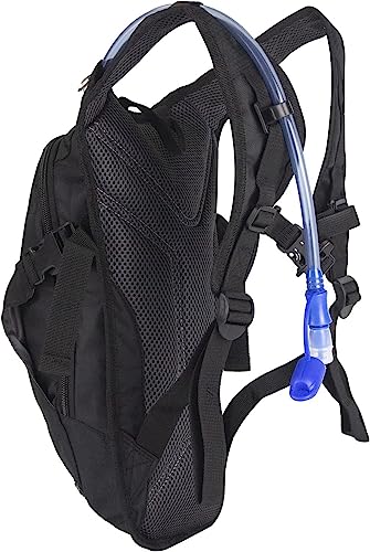 Lightweight Hydration Backpack with 2L Water Bladder Water Backpack Hydration Pack for Cycling Running Biking Hiking Backpack Black