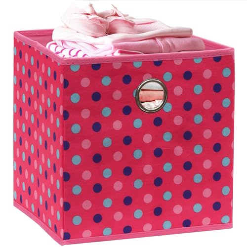 10 Inch Foldable Cube Storage Bins with Handles (24 Count)