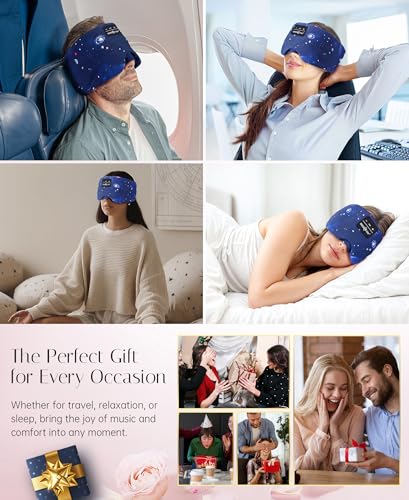 Sleep Mask Stary Bluetooth Headphones for Sleeping Side Sleeper