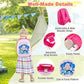 Kids Luggage 12" Toddler Backpack & 16" Travel Suitcase with Wheels (2 Count)