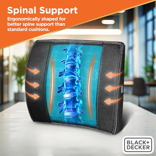 Cooling Gel Lumbar Memory Foam Cushion