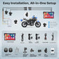 Motorcycle CarPlay Screen with Android Auto