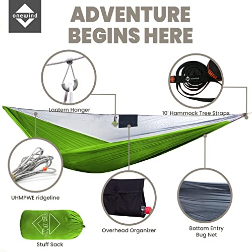 Camping Hammock with Mosquito Net for Youth Travel Hiking Backpacking Backyard Outside Patio