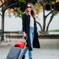 Lightweight Airplane & Travel Blanket with Foot Pockets