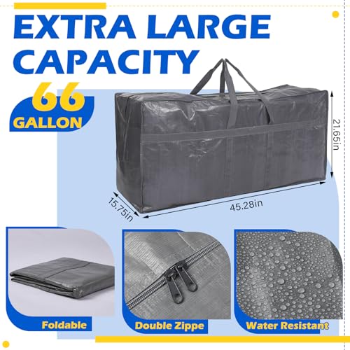 4 Pcs 66 Gallon Extra Large Moving Bags Heavy Duty Storage Bag (4 Count)
