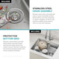 Fairlane 25 inch ADA Compliant Undermount Single Bowl 18