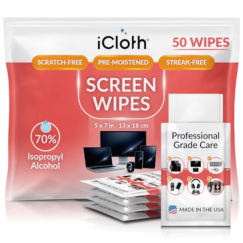 70% Isopropyl Alcohol Large Screen and Electronics Wipes (50 Count)