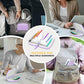 A7 Waterproof Pill Organizer with 7 PCS L Size Zippered Pill Pouches for A7 Binder (7 Count)