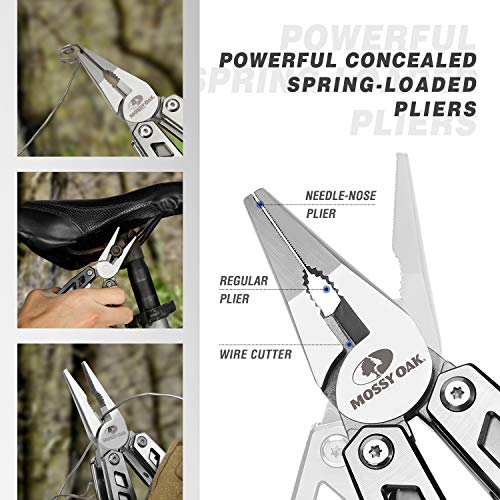 Multitool, 21-in-1 Stainless Steel Pocket Knife with Screwdriver Sleeve, Self-locking Pliers with Sheath-Perfect for Outdoor, Survival, Camping, Hiking, Simple Repair