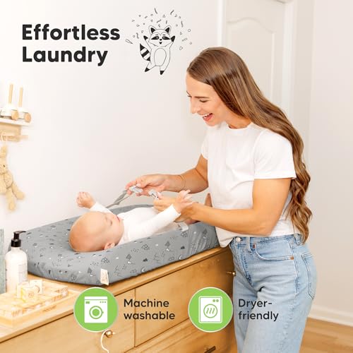 2 Pack Baby Changing Pad Cover for Girl (2 Count)