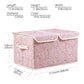 Large Stackable Storage Bins with Lids Fabric Decorative Storage Box Cubes Organizer Containers Baskets with Cover Handles Divider for Bedroom Closet Living Room 17.3x11.8x9.8 Inch 3 Pack (3 Count)