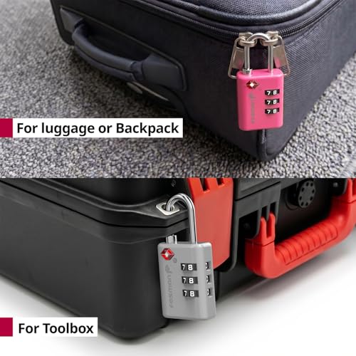 TSA Approved Luggage Locks (4 Count)