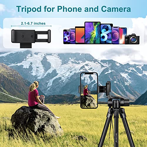 Phone Tripod 68" Tripod for Phone Stand Video Recording Photos