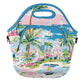 LunchTote Zippered Bag Insulated Neoprene Caddy (Beachside Bliss / X-Large 6.5 Quart Lunch Tote)