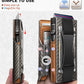 Men Slim Leather Wallet Metal Case Money Clip